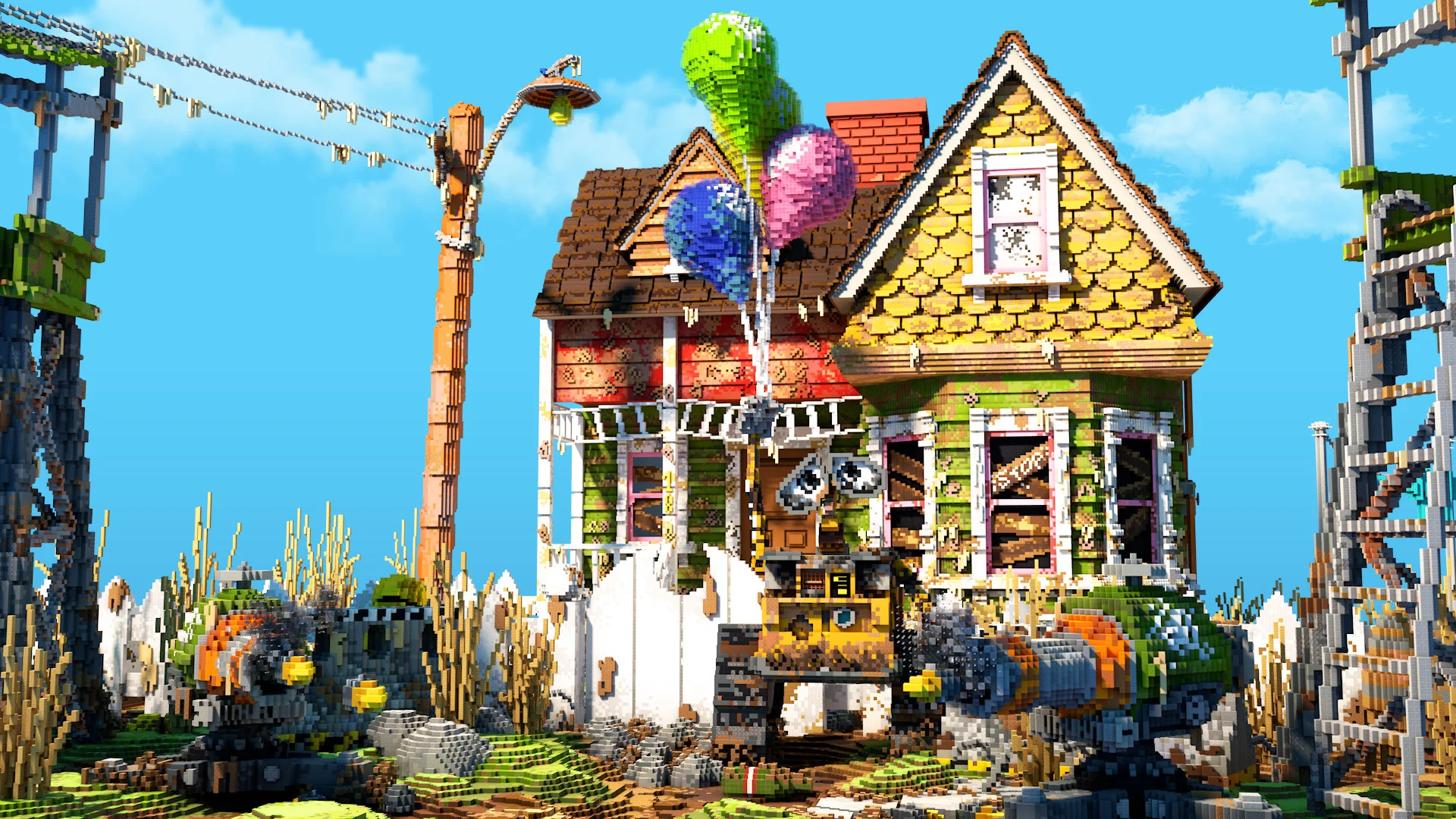 Balloon cottage — Minecraft build by Ovout