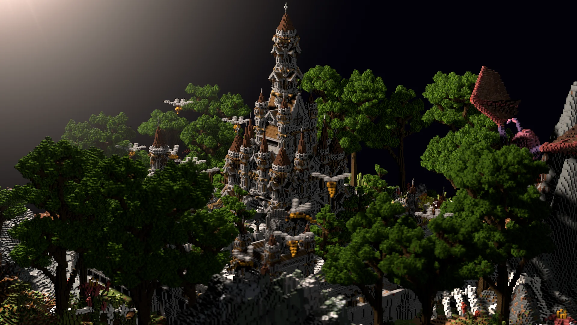 Faction spawn and warzone — Minecraft build by Ovout