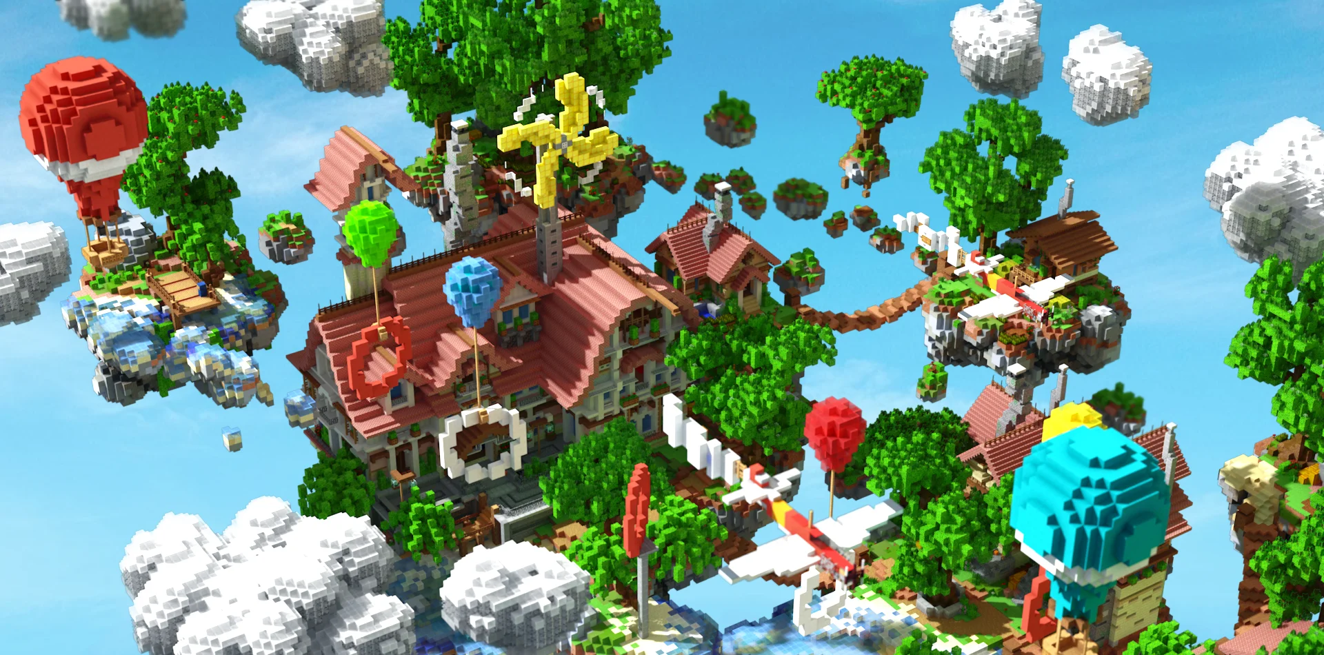 Sky hub — Minecraft build by Ovout