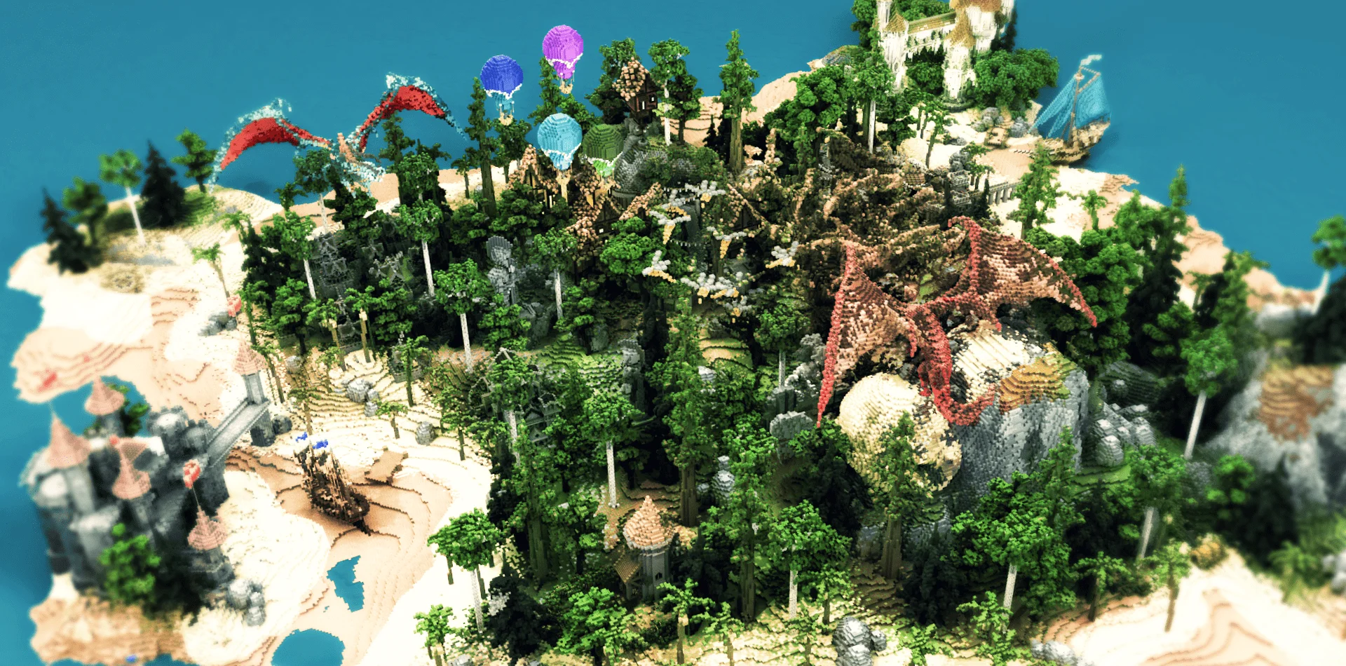 Factions world map — Minecraft build by Ovout