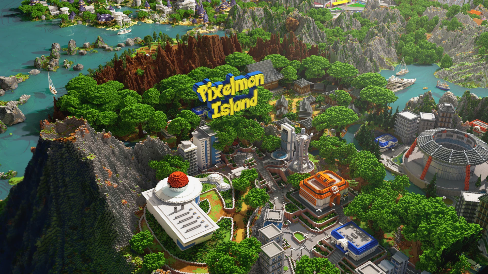 Pixelmon Island world map — Minecraft build by Ovout