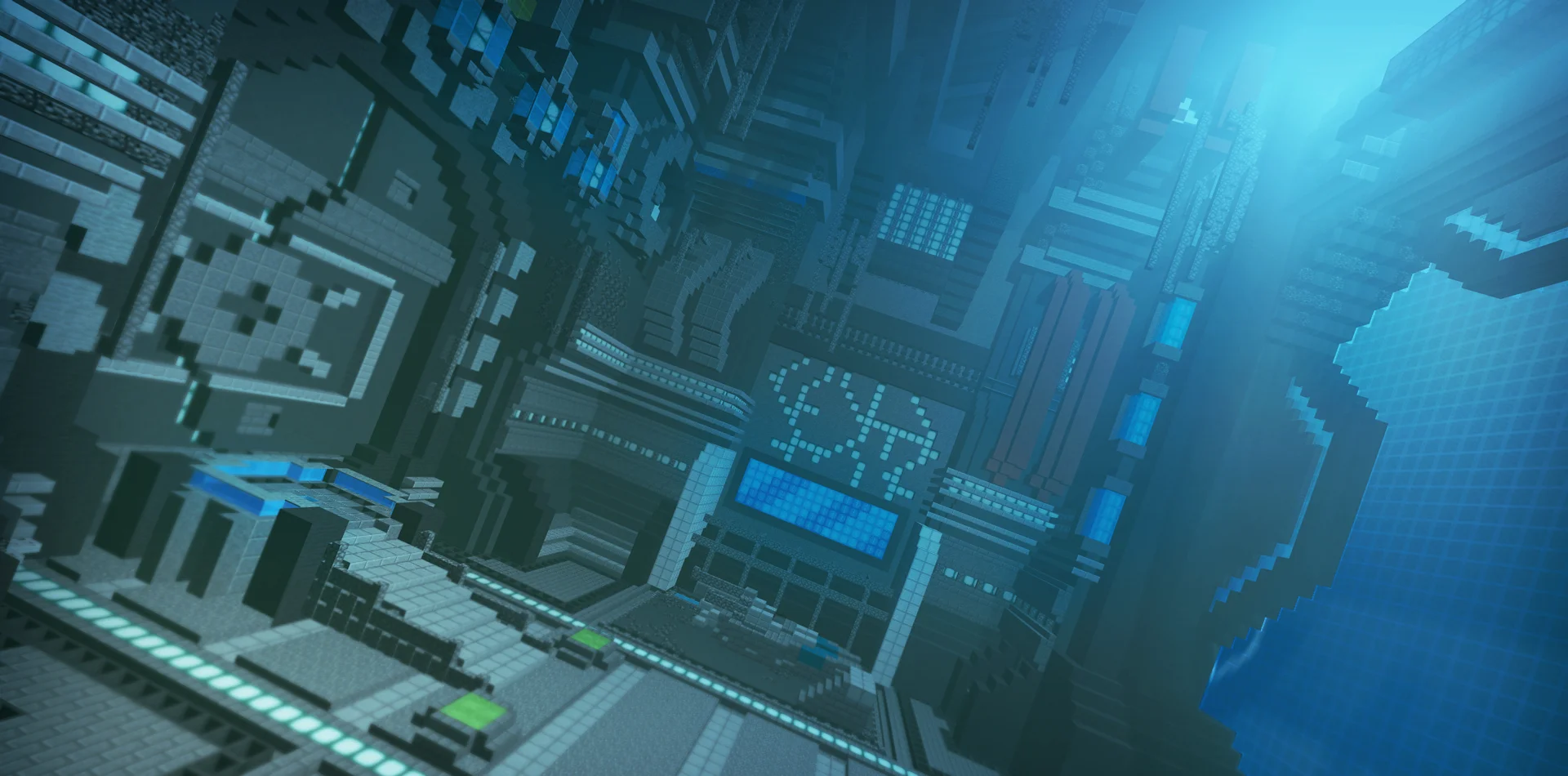 Sci-fi lobby — Minecraft build by Ovout